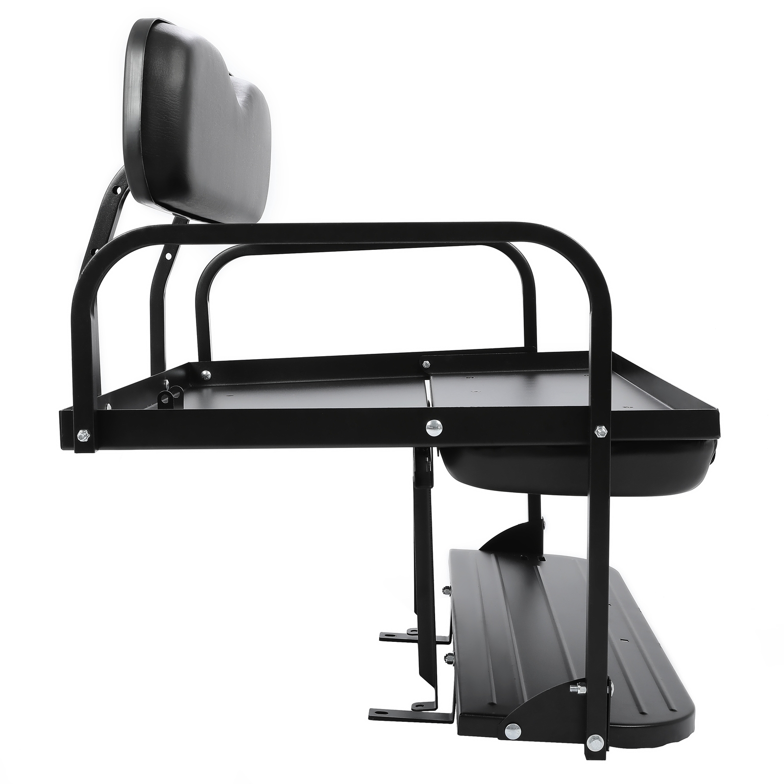 For Yamaha G2, G9 Golf Cart Flip Folding Rear Back Seat Kit Black Powder Coated