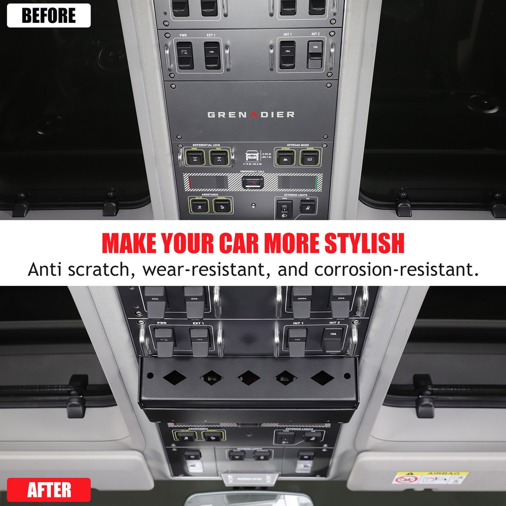 Overhead Console Panel Storage Basket Sunglass Tidy Box For Ineos Grenadier 2020