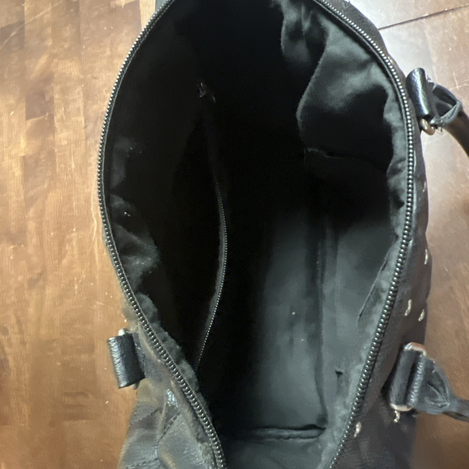 Disney Mickey Mouse Black leather Quilted Design Bag Purse Loungefly