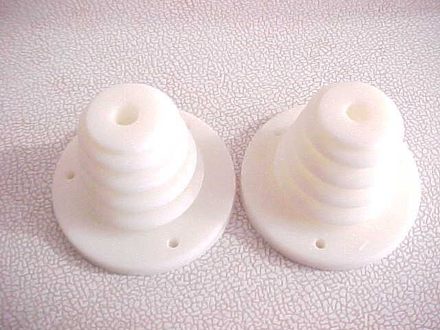 2 PC BEEHIVE INSULATORS FOR STEAMPUNK 1929 HARTLEY TRANSMITTERS