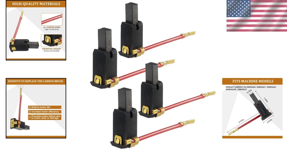 Compatible with CMEW231 Carbon Brush Assembly