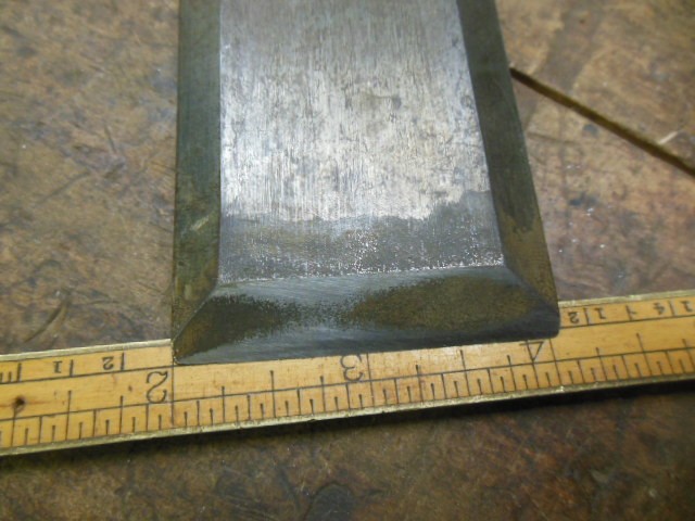 vintage AETCO USA bevel edge socket chisel 2" wide old carpenter tool