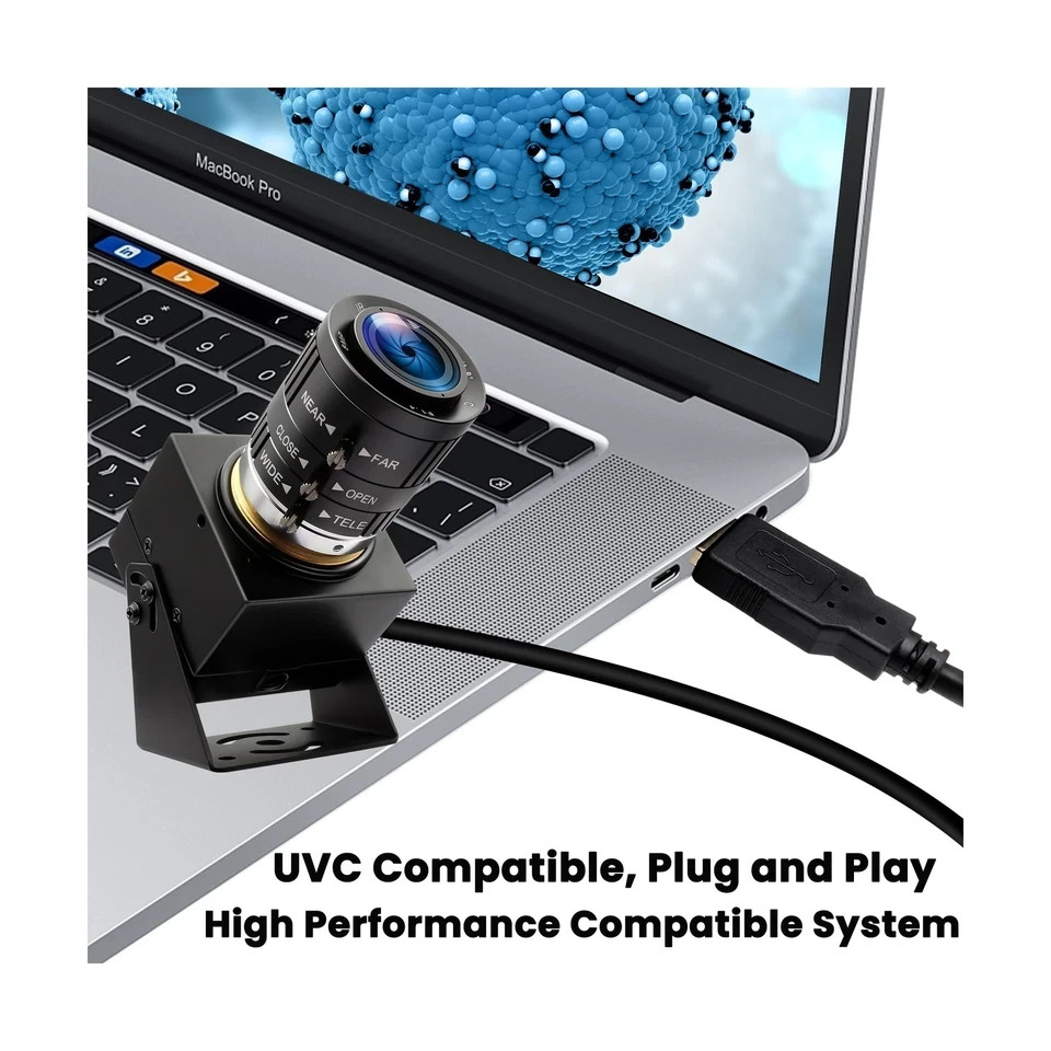 USB Camera 120fps High Speed ​​Webcam Golf Swing 4K 12Megapixels USB