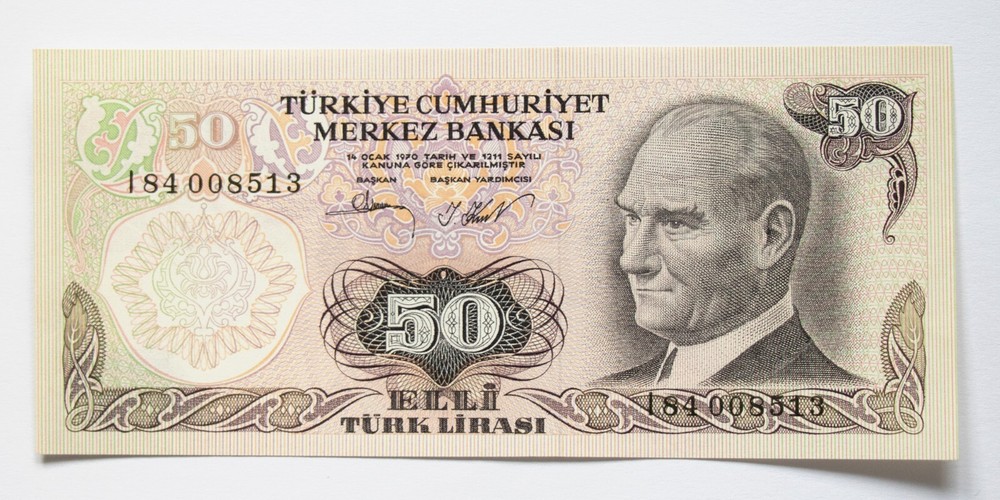 Turkey 50 Lira 1970 Banknote