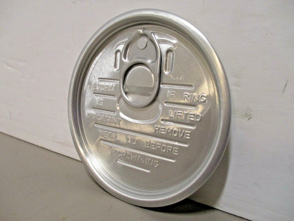 50 Pack 83mm Ring-Pull Canning Lid Easy Open Tinplate Round Full Aperture