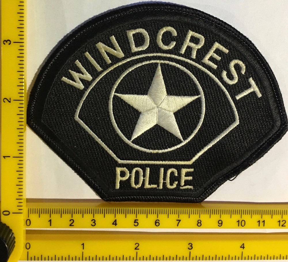 Windcrest Texas TX Police Shoulder Patch Uniform removed