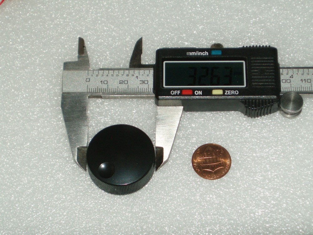 plastic Main Knob Transceiver Receiver OD 33mm for 6mm shaft