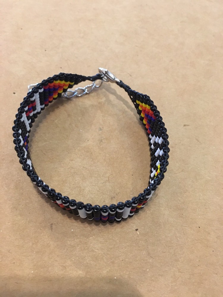 Model #A105, Czech Hand Beaded Bracelet.