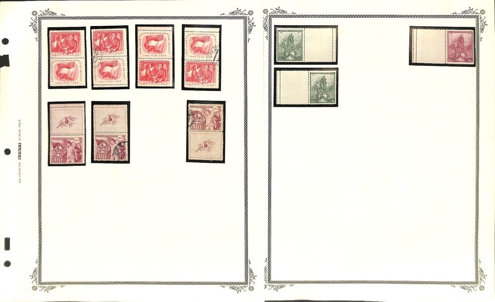 Czechoslovakia Stamp Collection, Specialized World War 2 Overprints & Label (CD)