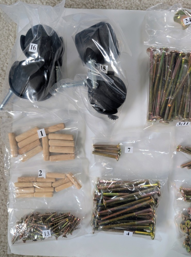 Hardware Kit For Crib, Bed Frame, Bunk Bed