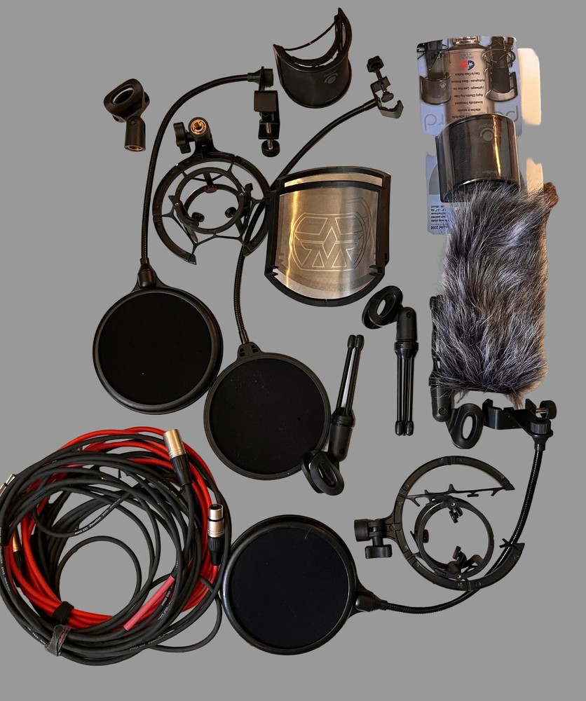 Microphone Accessories Bundle – Pop Filters, Desktop Stands & Cables