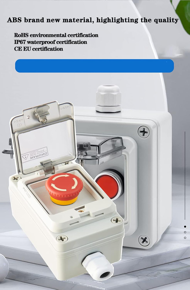 Emergency Stop Button with Box E-Stop Box Emergency Stop Switch with Estop Butto