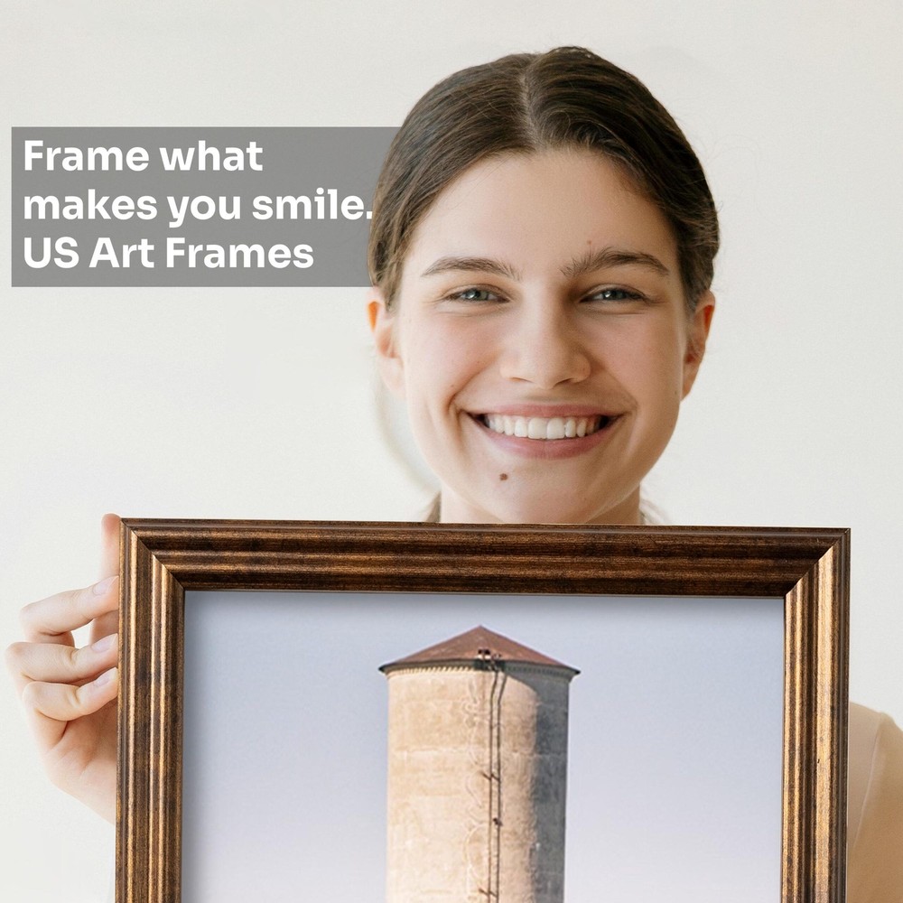 Rustic Bronze Custom Picture Frames with UV Blocking Plexiglass & Hangers