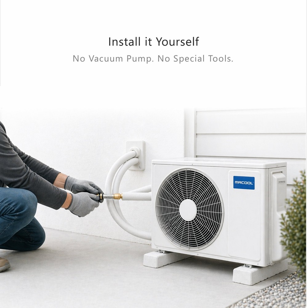 MRCOOL DIY 5 Zone Mini Split Complete System Heat Pump AC for 5 Rooms 230V