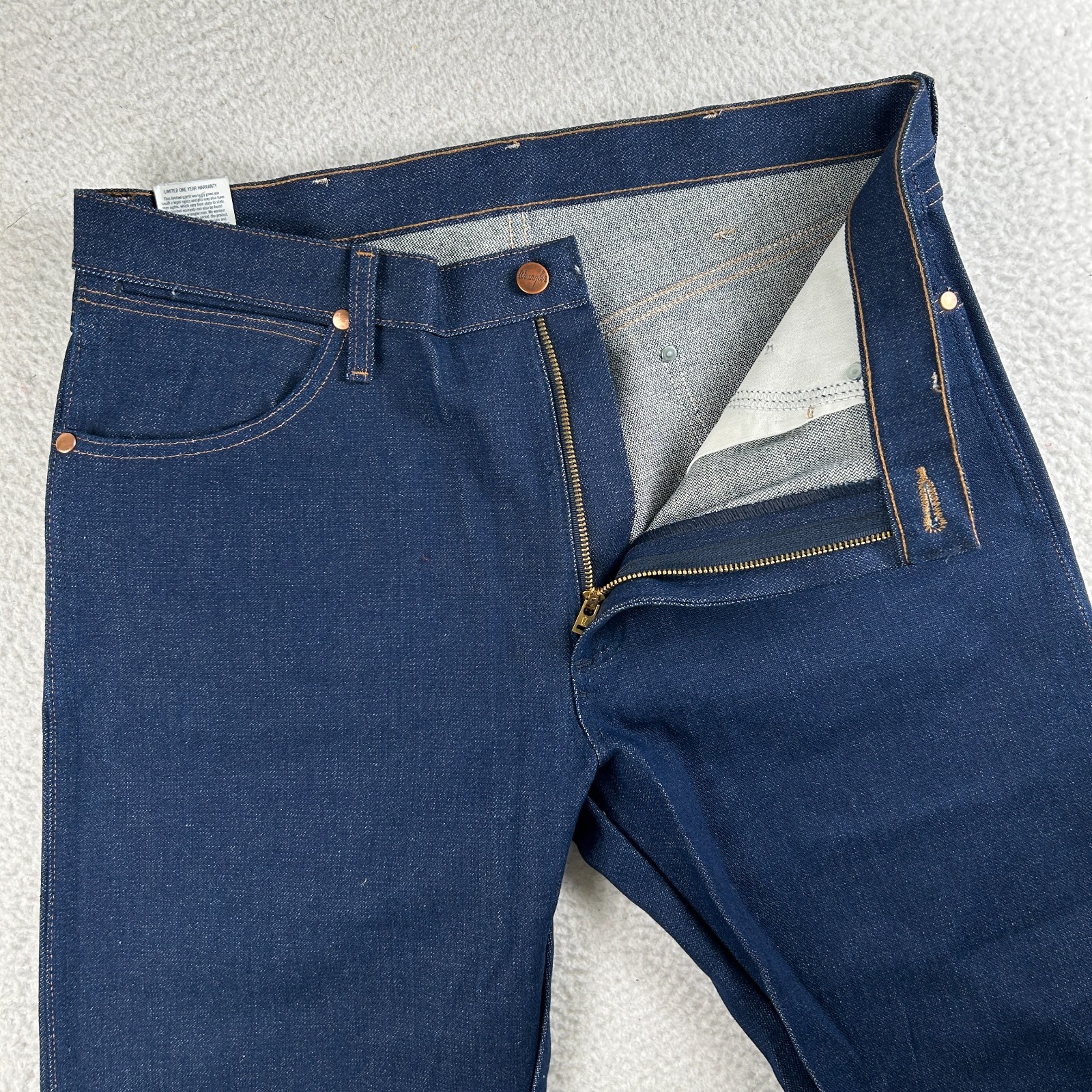 Wrangler Jeans Mens Cowboy Cut 13MWZ Pro Rodeo Rigid Indigo Denim Original Fit