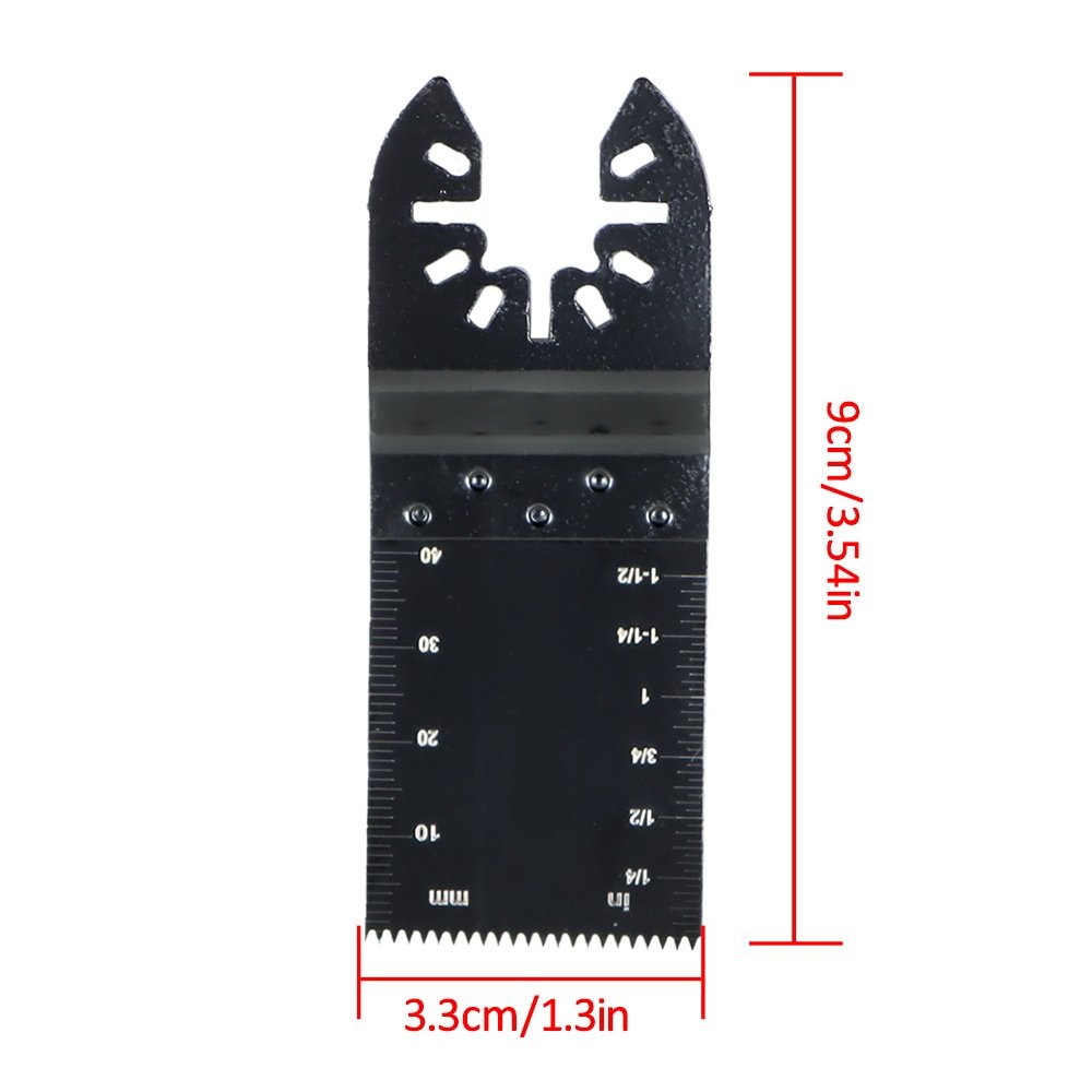 100 Pack 30mm - 90mm Universal Quick Release Durable Oscillating Tool Saw Blades