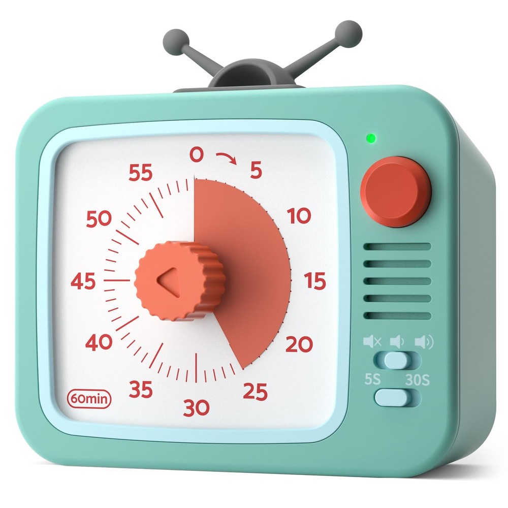 Visual Timer for Kids with Pause Function, 60-Minute Countdown Timers for Cla...