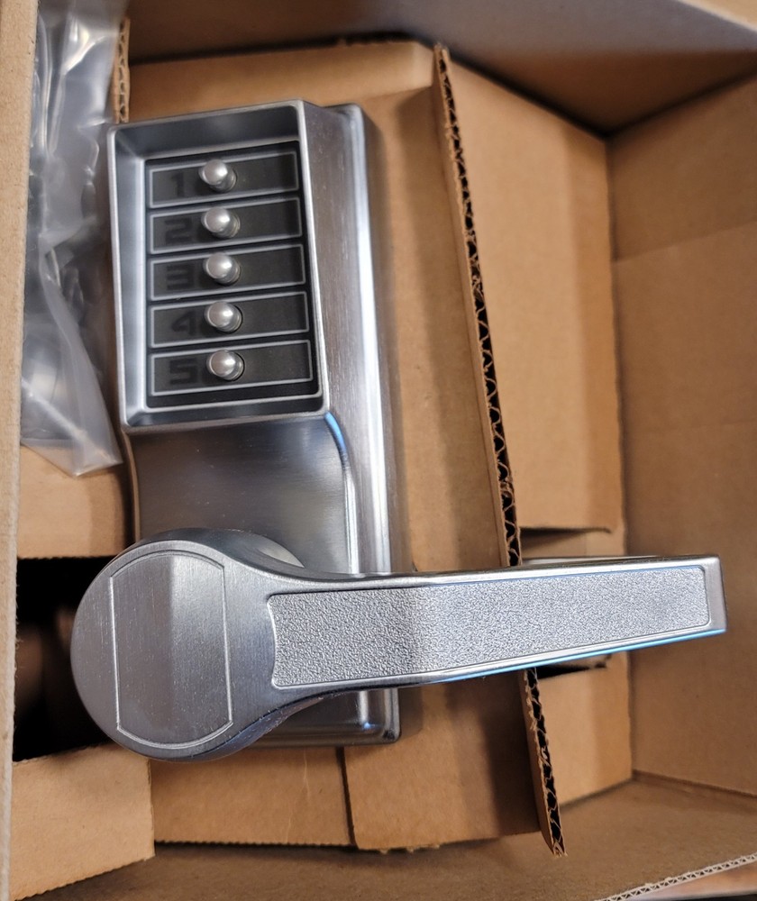 Kaba Simplex LR1011-26D-41 Mechanical Pushbutton Door Lock Satin Chrome RH New