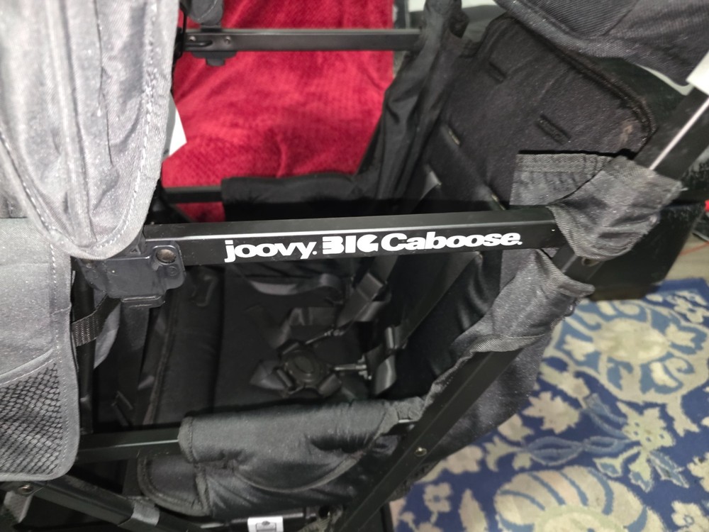 Joovy Big Caboose Triple Stroller with Rear Bench and Standing Platform