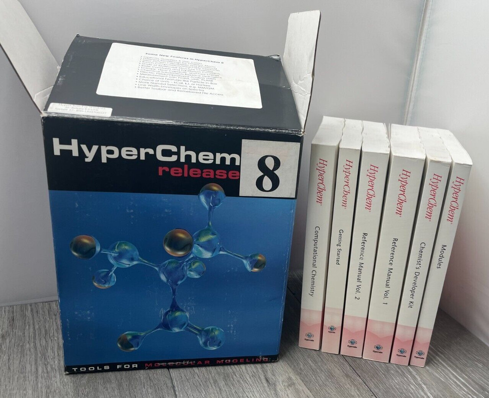 HyperChem Release 8.0, Tools For Molecular Modeling Boxed Set (NO DISKS)