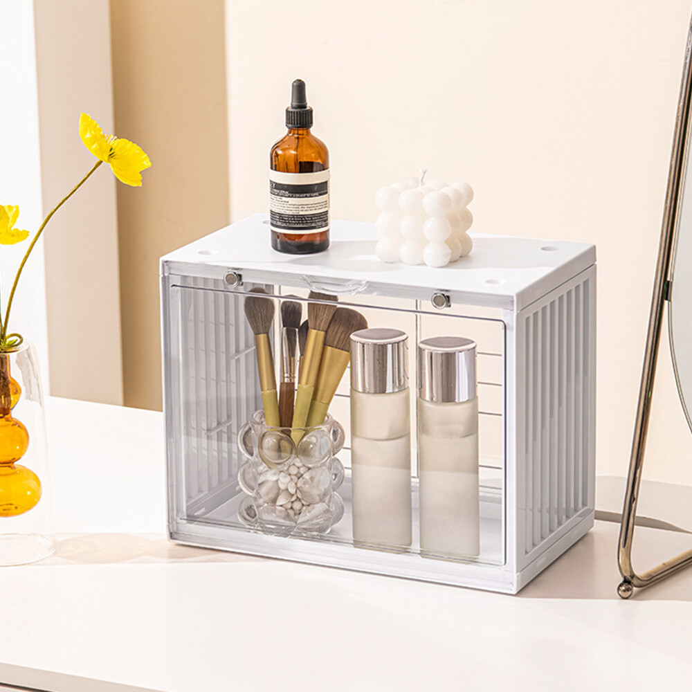 3-Tier Acrylic Display Case Stand Stackable Dustproof Transparent Showcase Box