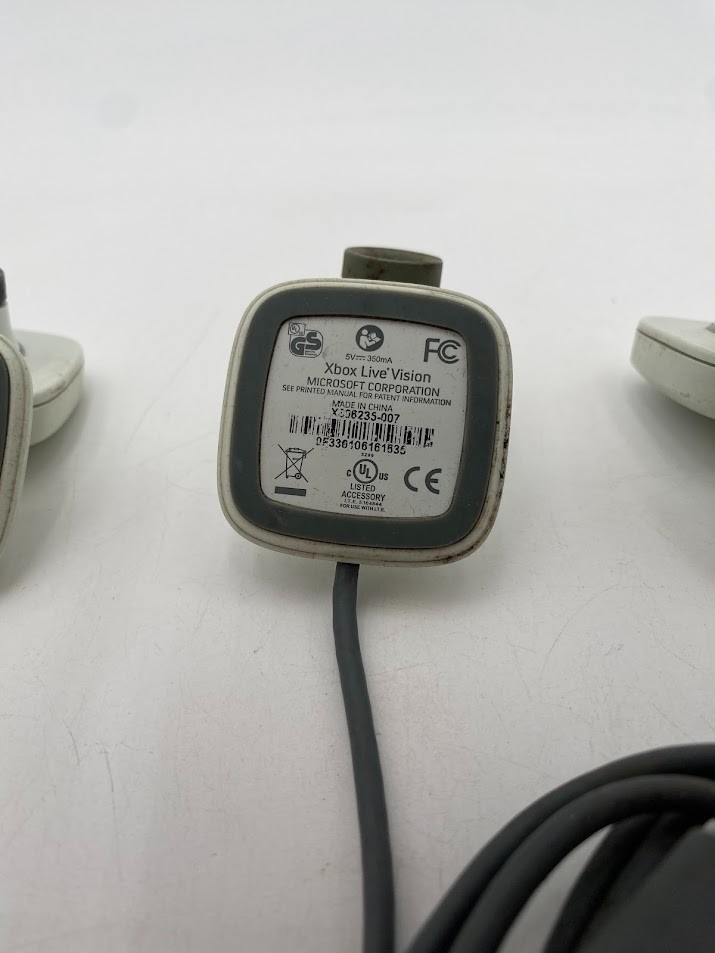 Microsoft Xbox Live Vision Camera Cleaned USB Webcam X 3