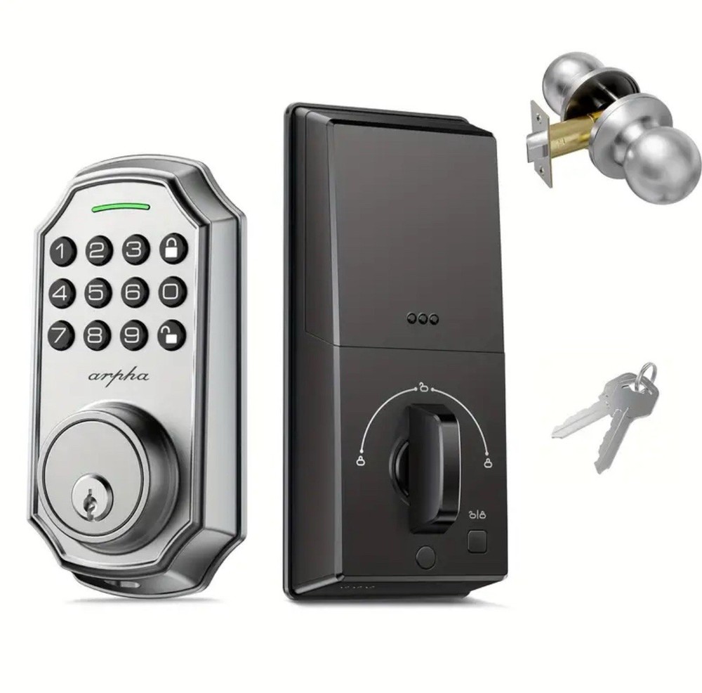Arpha Smart Keyless Entry Door Lock - 100 Code Anti-Peek Combination
