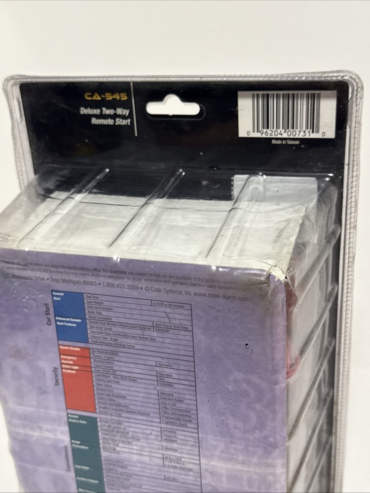 CODE ALARM Deluxe Two Way Remote Start CA-545/Read
