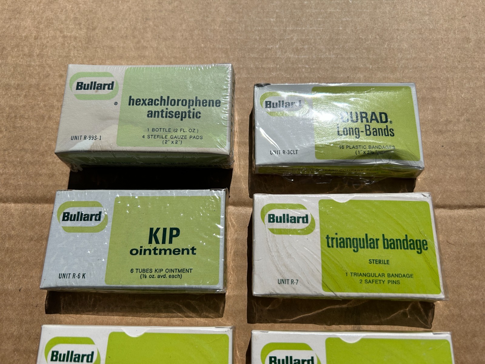 Vintage New Bullard Military First Aid Supplies