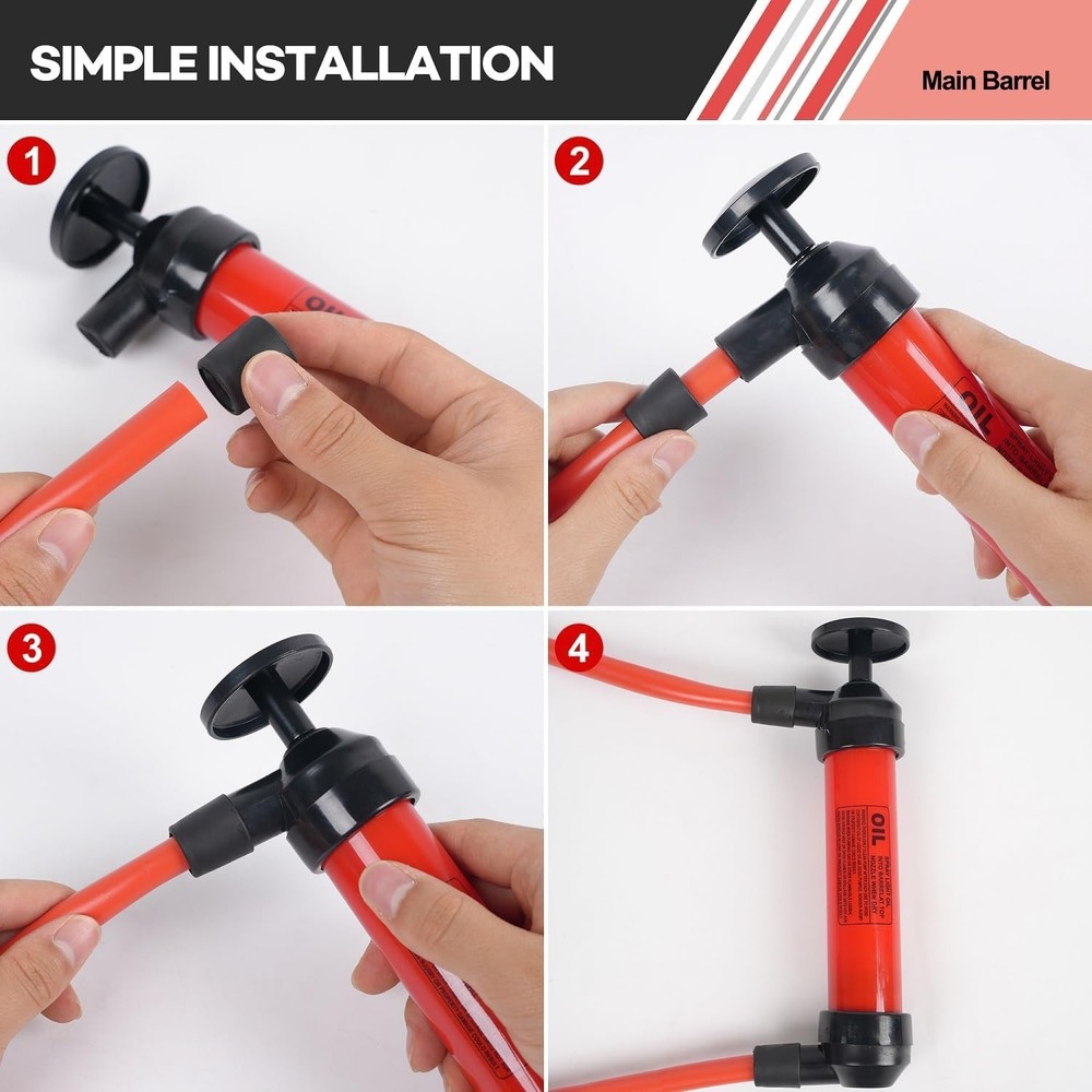 Multi-Use Siphon Pump Fluid Transfer Pump, Fuel Kit for...