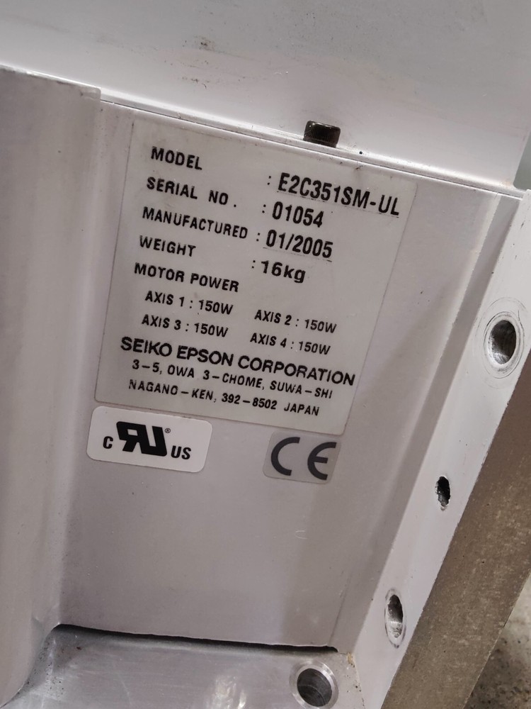 EPSON E2C351SM-UL 4-Axis Robot