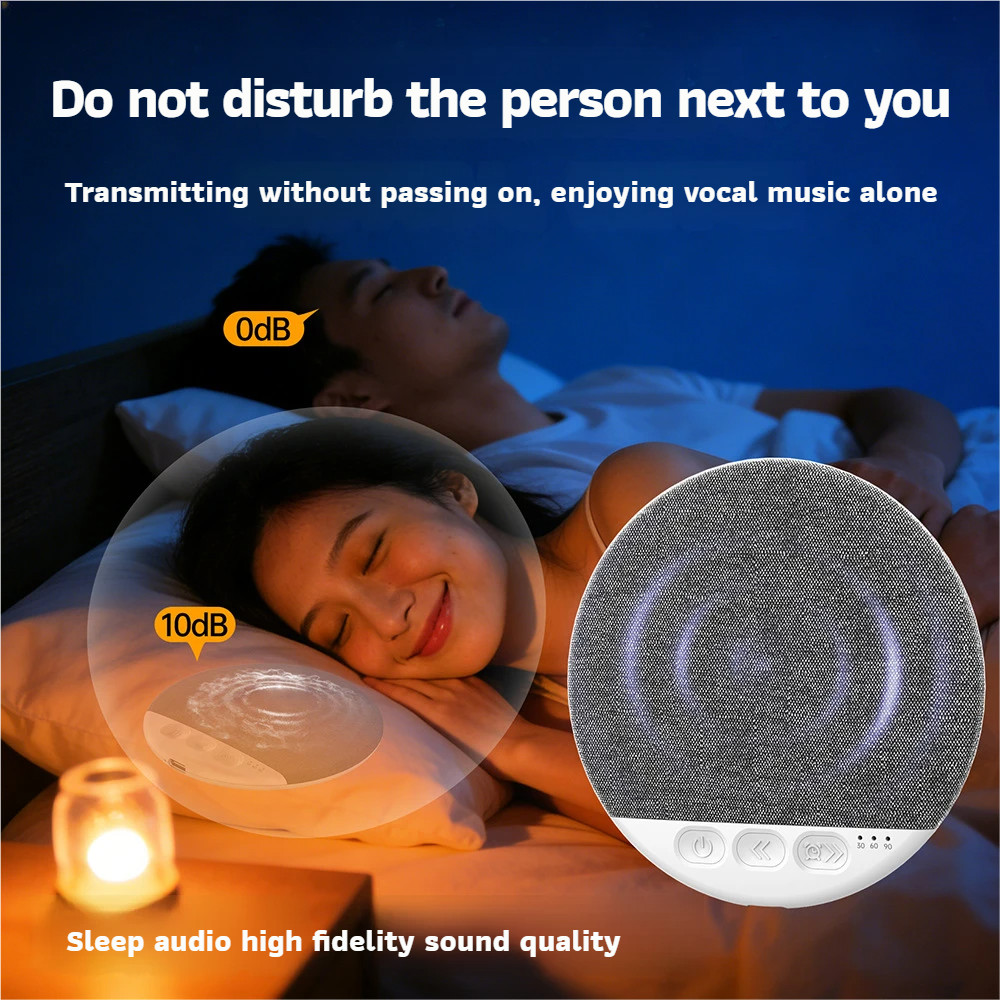 Under Pillow Speaker For Sleeping Bone Conduction Speaker With White Noise Timer