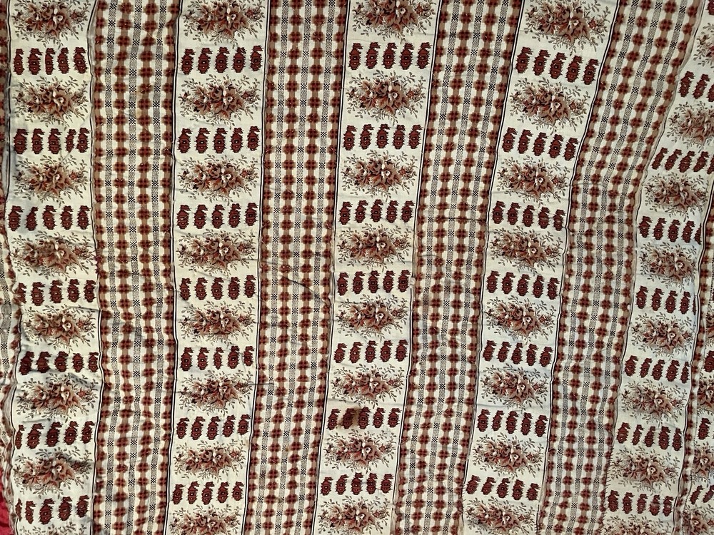 19th c. patchwork star quilt hand stitched 86x94"