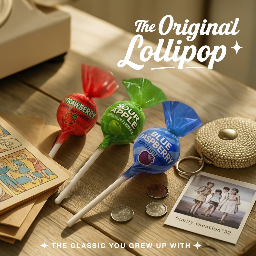 Original Lollipops Mix – 65 Count Bulk Candy Pack – Assorted Fruity Flavors,...