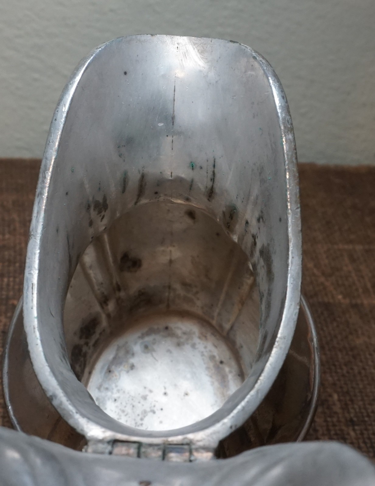 1937 BR (BURLINGTON ROUTE RR) SILVER SOLDERED CREAMER w/lid REED & BARTON 7oz