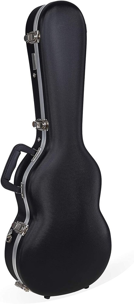 Crossrock Baritone Ukulele, ABS Molded Hard Backpack Case, Black