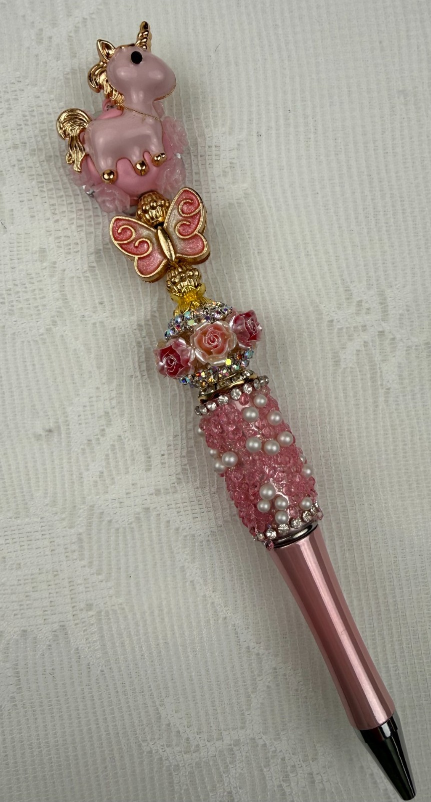 Custom bling pens! Luxury Inspired Unicorns! Gift.Basket filler.Journal.Collect!