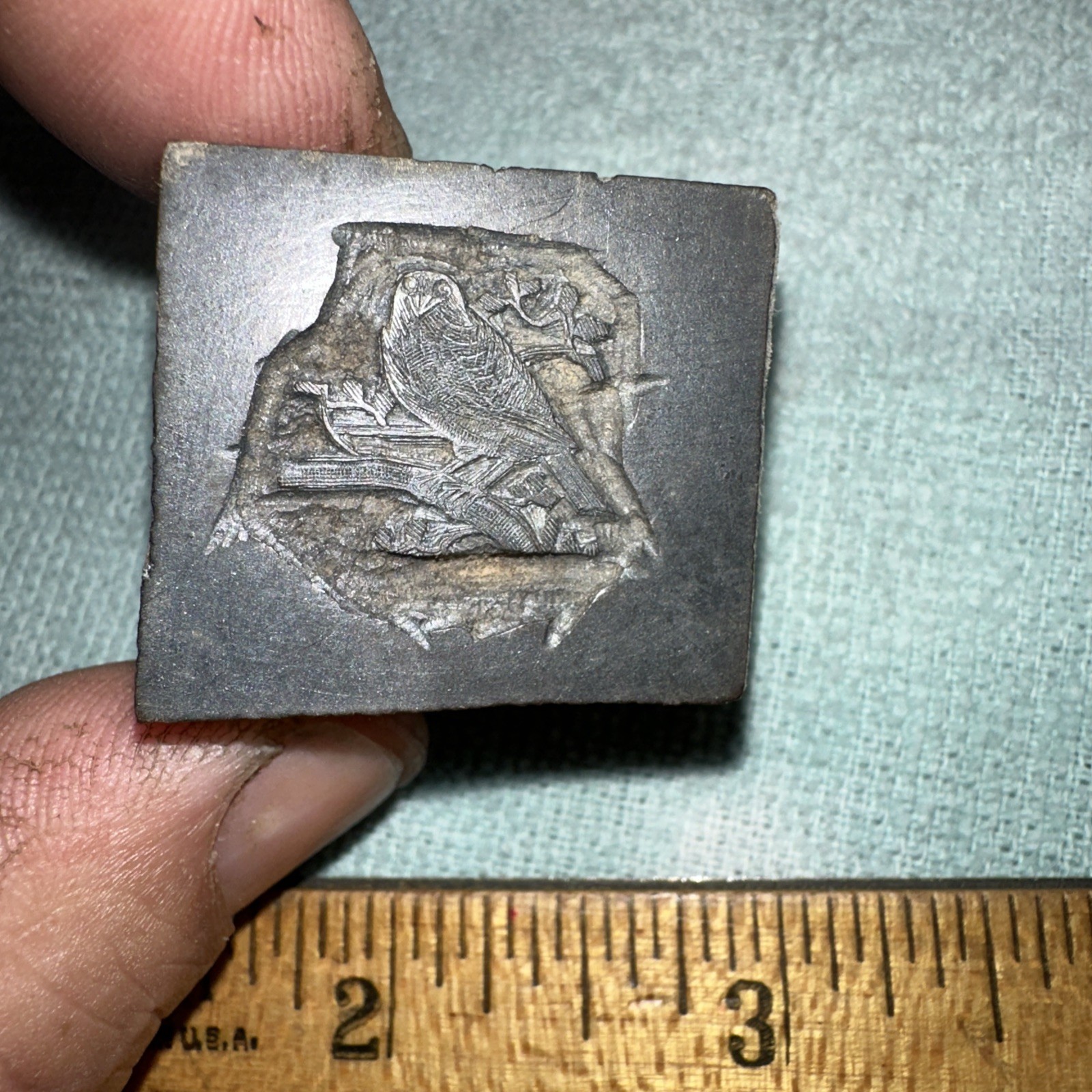 Printing Block “ Bird on a Branch “ Nice Details!!