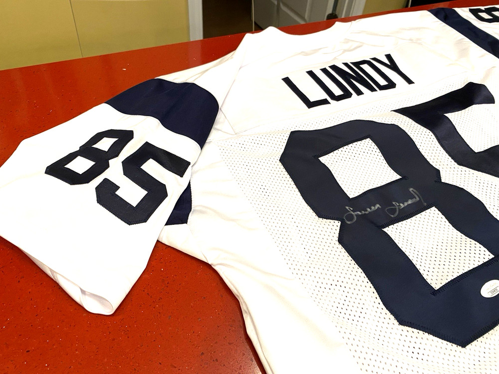 Lamar Lundy Signed Rams Jersey -JSA Authenticated