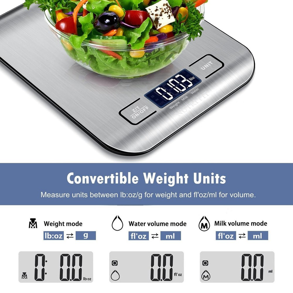 User-Friendly Digital Kitchen Scale – Backlit Display & 1g Accuracy for Cooking