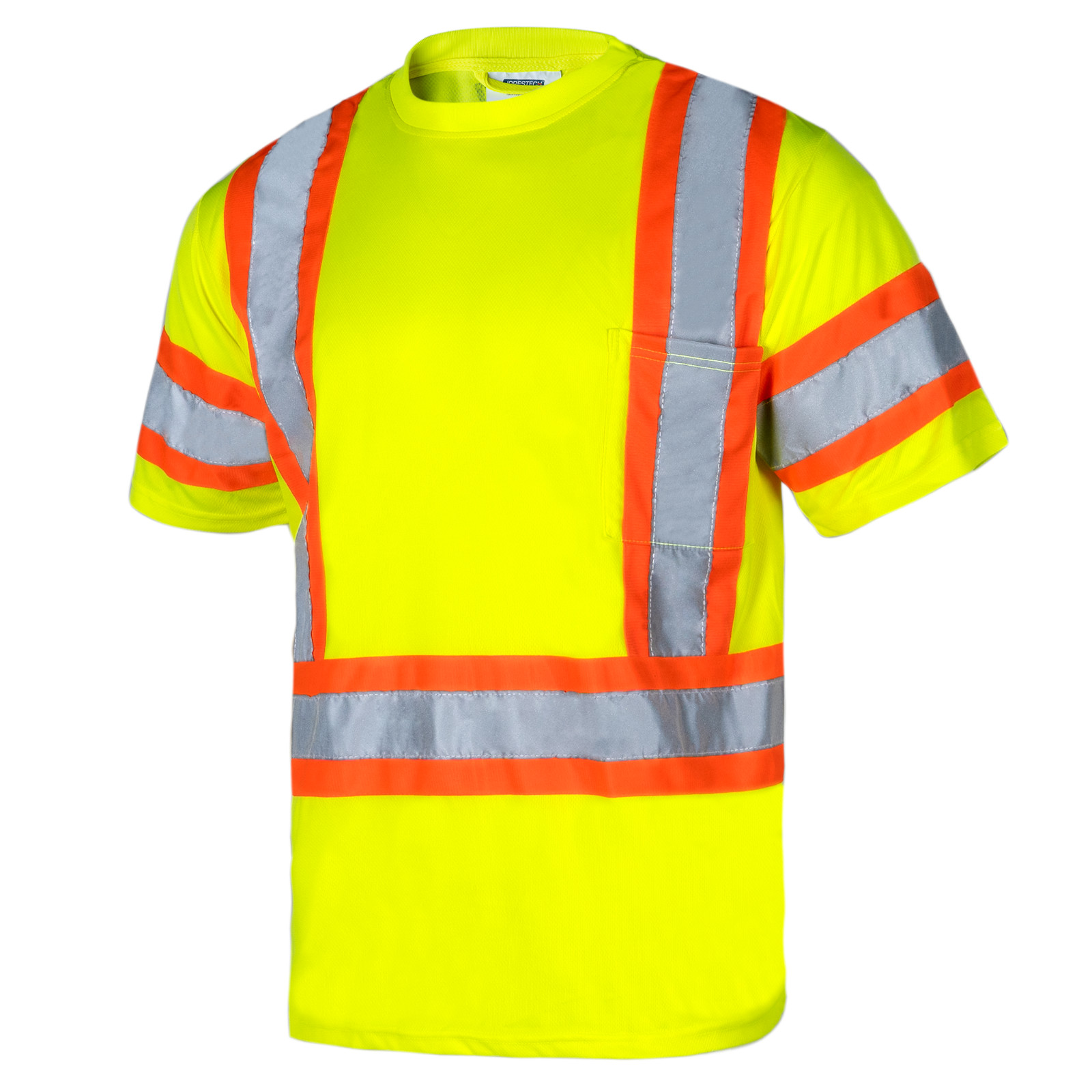 ANSI Class 3 Hi Vis Reflective Safety Shirt Short Sleeve
