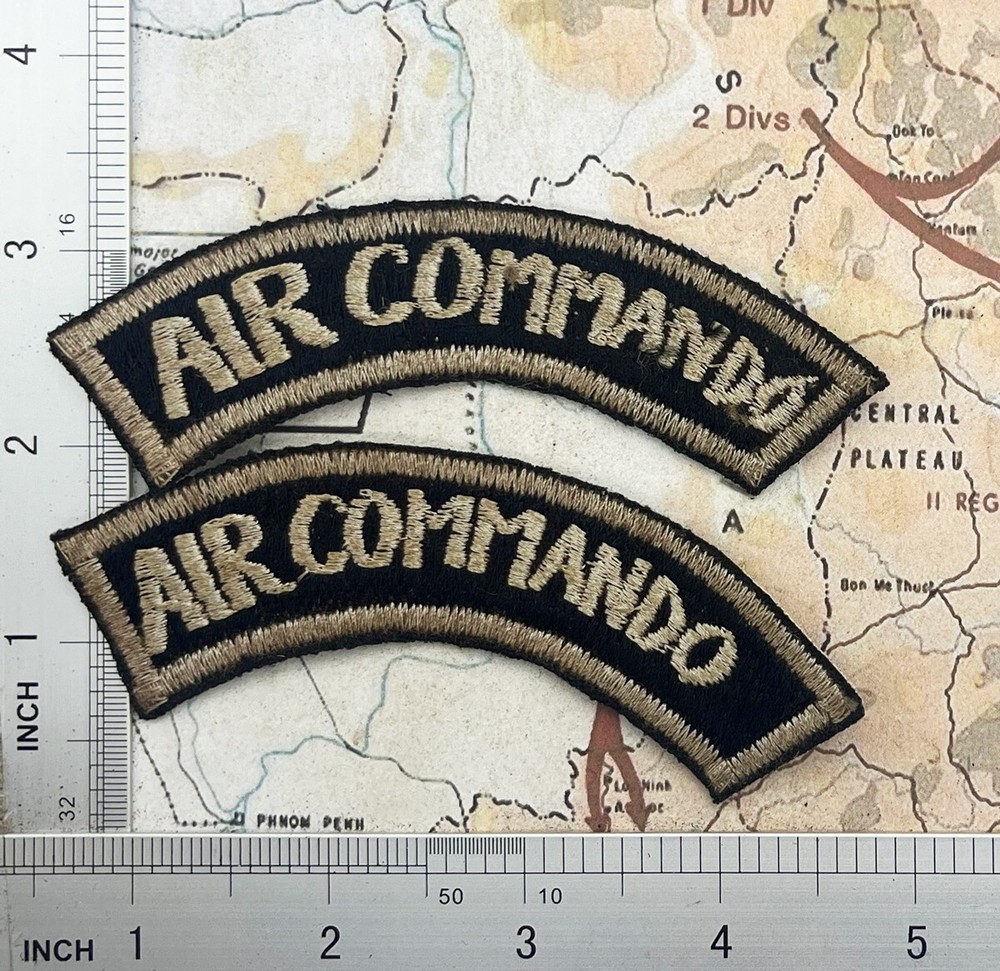 1 Patch plus 1 , usaf 1st Air Commando  , bien hoa , vietnam war patch , Z