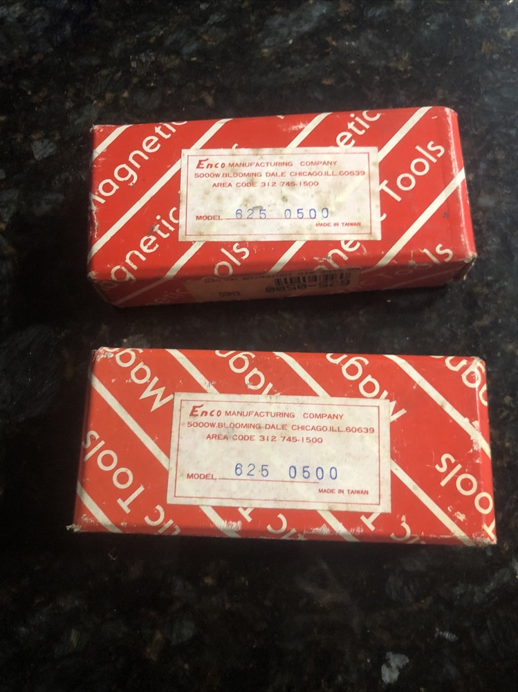 Two (2)Enco 625 0500 Type STD  Magnetic Indicator Holder