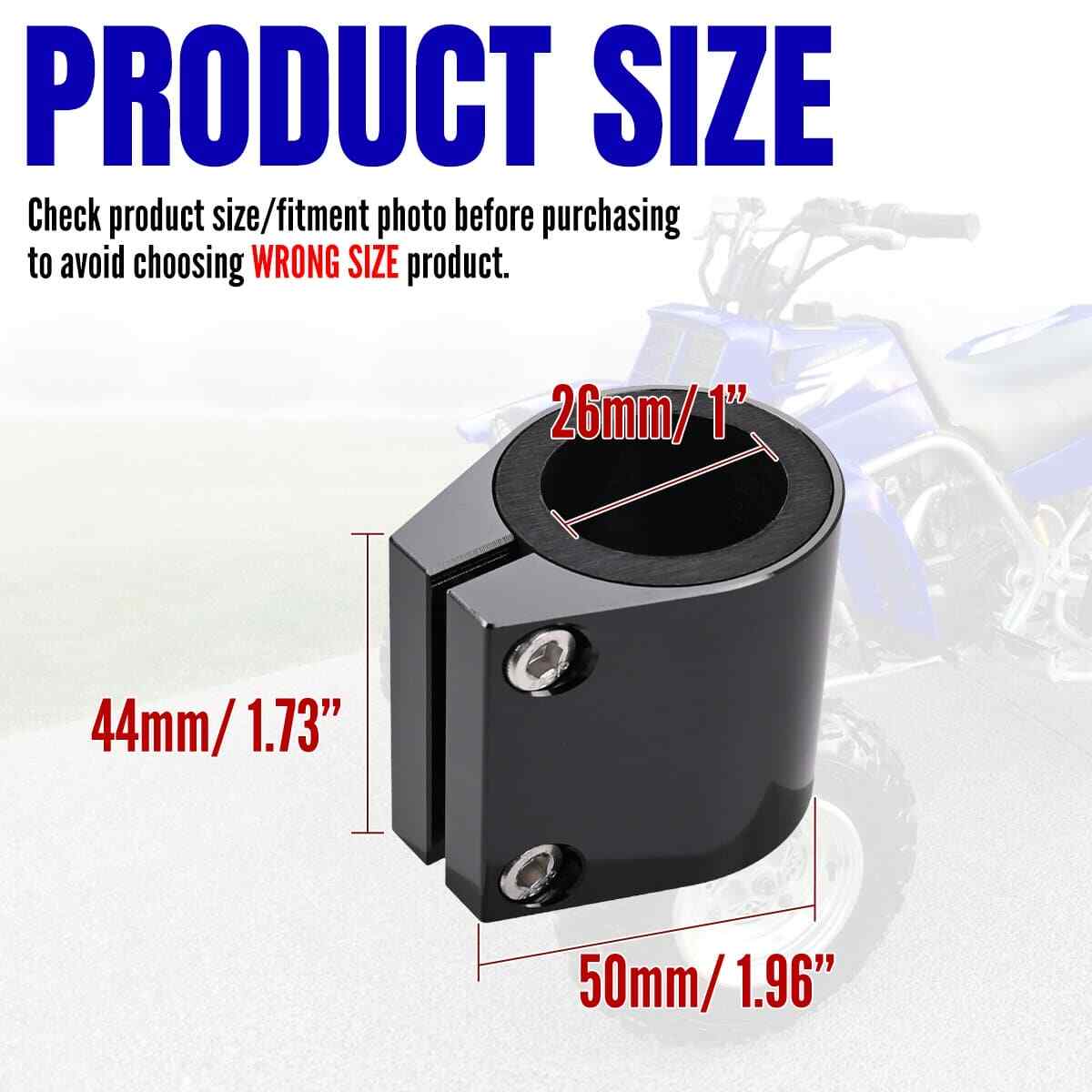 2x High Temp Exhaust Muffler Seal Clamps 1" For Yamaha Banshee 350 87-2006 Black