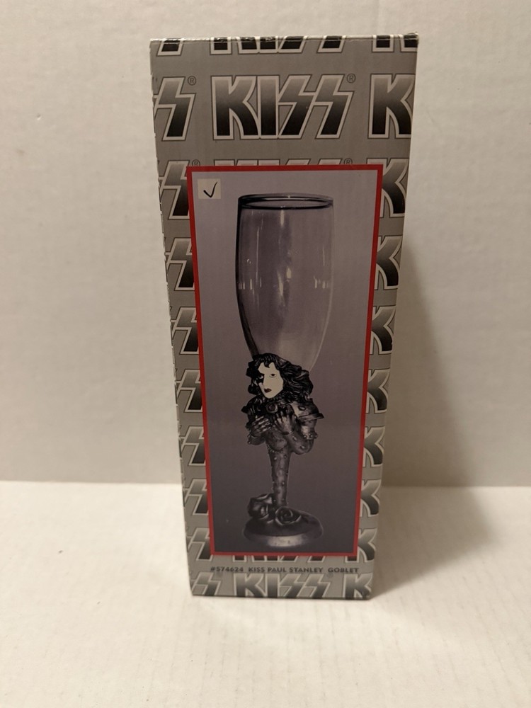 KISS Paul Stanley Collectible Goblet Vandor 1998 w/ Box & COA Spencer Gifts