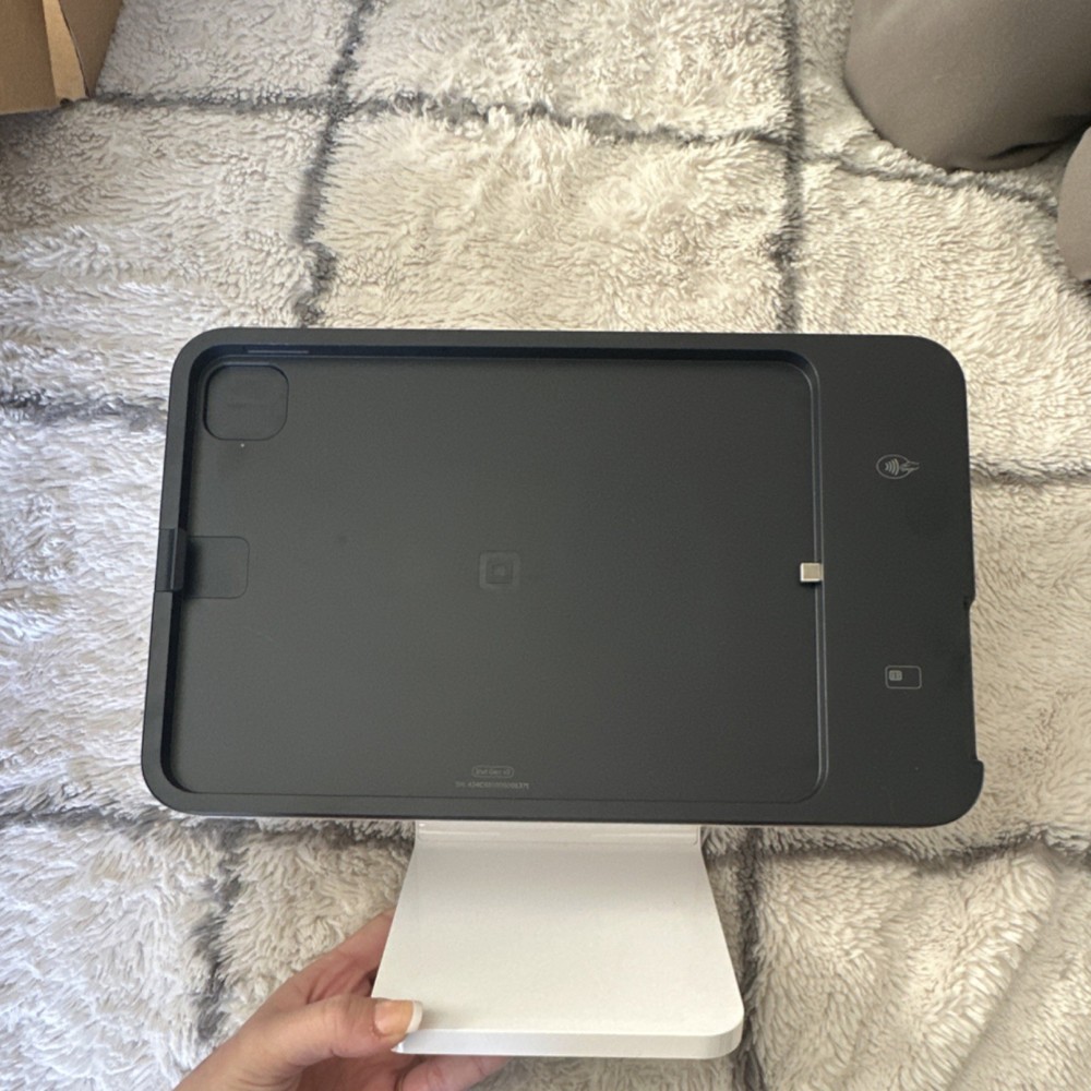 Square Stand POS System Model SPG1-02 with Accessories Card Reader Power Adapter