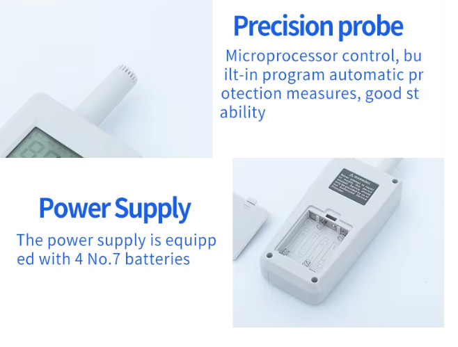 Dew Point Meters with Pipe-Mounted Sensor Backlit LCD Display Technology