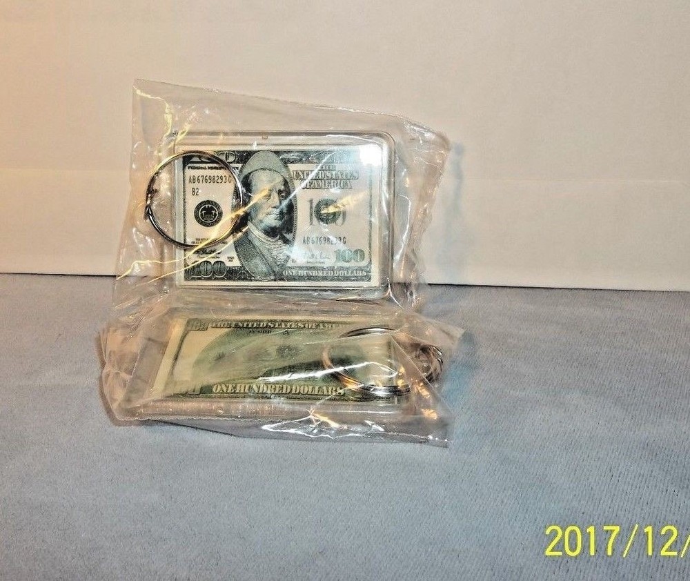 Benjamin Franklin $100 Bill Key Chain