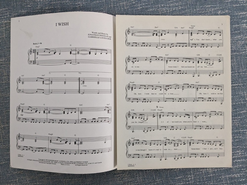 I Wish, Recorded by Gabrielle. 1993