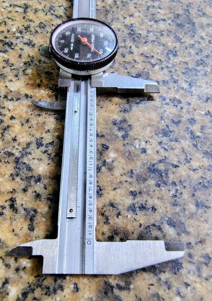 🗽SHOCK PROOF 4" DIAL CALIPER MACHINIST/ TOOLMAKER